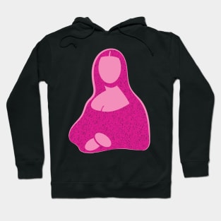 Pop Minimal Bubblegum Pink Mona Lisa Hoodie